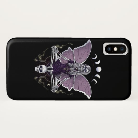 Coques Case-Mate iPhone Squelette papillon Goth (Dos (Horizontal))