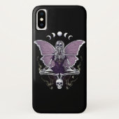 Coques Case-Mate iPhone Squelette papillon Goth (Dos)