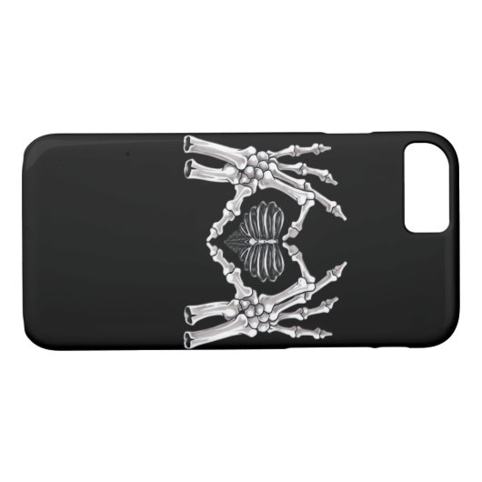 Coques Case-Mate iPhone Squelette Ribs SIGNE DE COEUR MAIN (Dos (Horizontal))