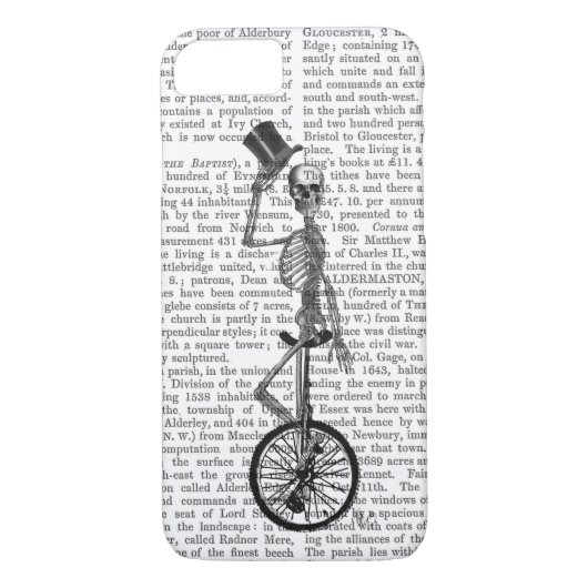 Coques Case-Mate iPhone Squelette sur monocycle (Dos)