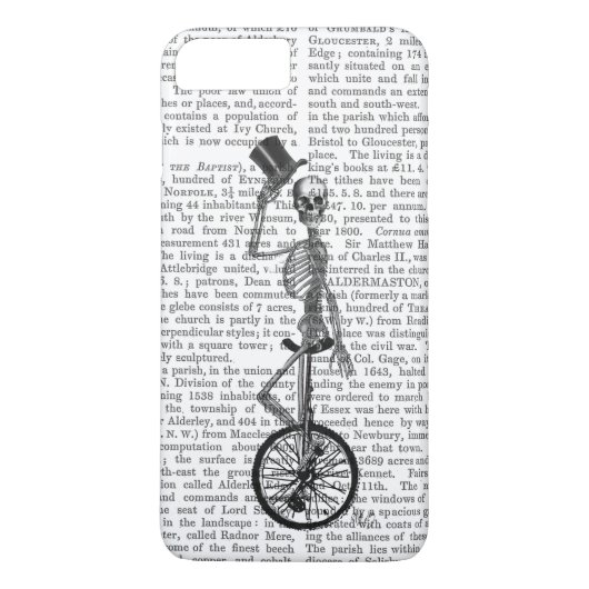 Coques Case-Mate iPhone Squelette sur monocycle (Dos)