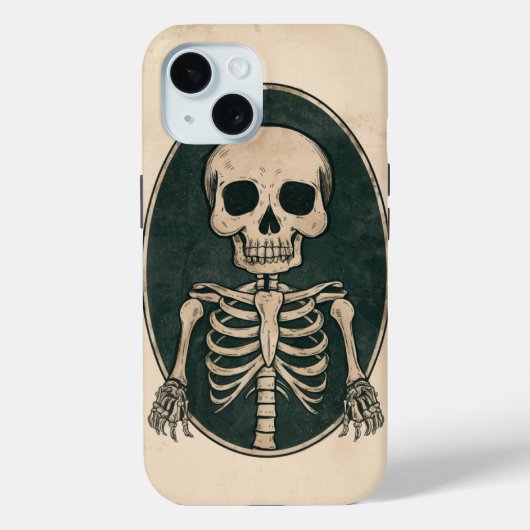 Coques Case-Mate iPhone Squelette vintage - Dites Bonjour (Verso)