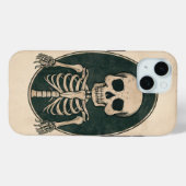 Coques Case-Mate iPhone Squelette vintage - Dites Bonjour (Verso (horizontal))