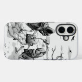 Coques Case-Mate iPhone Squelettes dans le désert (Verso (horizontal))