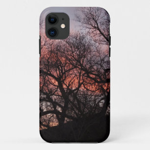 Coques Pour iPhone Squelettes d'arbre de danse au coucher du soleil