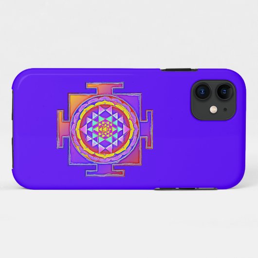 Coques Case-Mate iPhone Sri Yantra - Symbole hindouiste Design 1 (Dos (Horizontal))