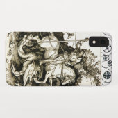 Coques Case-Mate iPhone ST. GEORGE ET DRAGON, Noir Blanc (Dos (Horizontal))