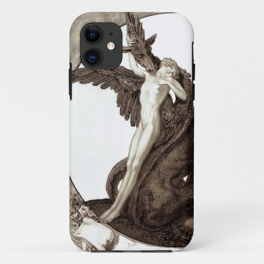 Coques Case-Mate iPhone St George secourant une jeune fille d'un dragon (Dos)