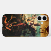 Coques Case-Mate iPhone St MICHAEL ARCHANGEL VANGUISHING SATAN Monogramme (Verso (horizontal))