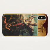 Coques Case-Mate iPhone St MICHAEL ARCHANGEL VANGUISHING SATAN Monogramme (Dos (Horizontal))