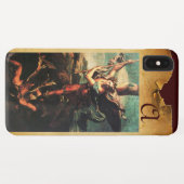 Coques Case-Mate iPhone St MICHAEL ARCHANGEL VANGUISHING SATAN Monogramme (Dos (Horizontal))