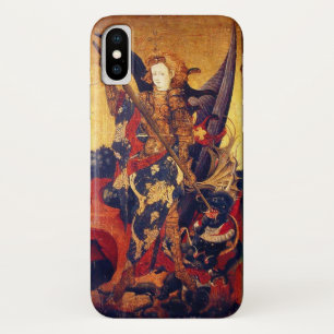 Coques Pour iPhone St. Michael vainquant le diable en chevalier médié