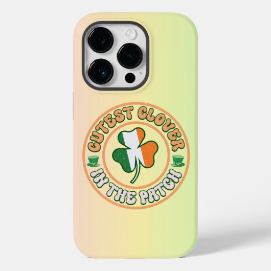 Coques Case-Mate iPhone St. Patrick's Day Charm Cutest Clover dans le Patc (Verso)