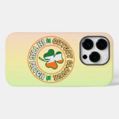 Coques Case-Mate iPhone St. Patrick's Day Charm Cutest Clover dans le Patc (Verso (horizontal))