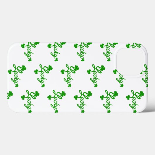 Coques Case-Mate iPhone St, Patricks Day Lucky Shamrock Green Clover Leaf (Verso (horizontal))