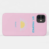 Coques Case-Mate iPhone St Tropez, France, Preppy, Rose (Dos (Horizontal))