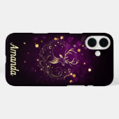 Coques Case-Mate iPhone Stade radiant en or (Verso (horizontal))