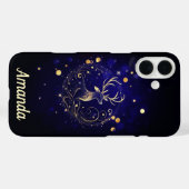 Coques Case-Mate iPhone Stade radiant en or (Verso (horizontal))