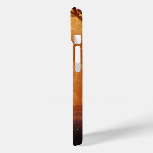 Coques Case-Mate iPhone Stade Silhouette au coucher du soleil (Verso / Gauche)