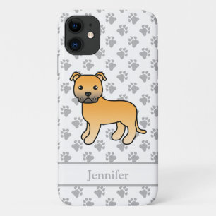 Case-Mate iPhone Case Staffie anglais Fawn Mignon Chien de dessin animé 