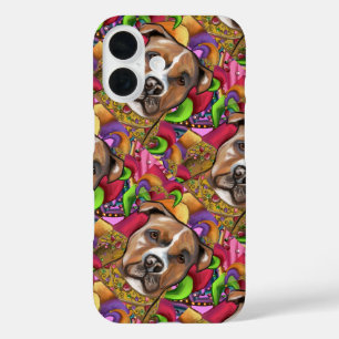 COQUES iPhone 16 STAFFORDSHIRE TERRIER AMÉRICAIN