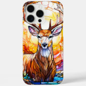 Coques Case-Mate iPhone Stained Glass Deer (Verso)