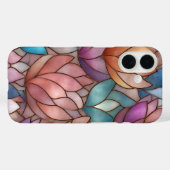 Coques Case-Mate iPhone Stained Glass Effect Phone Case Floral Mosaic (Verso (horizontal))