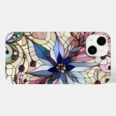 Coques Case-Mate iPhone Stained glass flower  (Verso (horizontal))