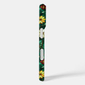 Coques Case-Mate iPhone Stained glass red turquoise flowers (Verso / Droite)