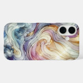 Coques Case-Mate iPhone Stained glass wave (Verso (horizontal))