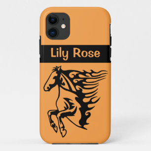 Case-Mate iPhone Case Stallion de Cheval de Pony Twister Bronco Line Art
