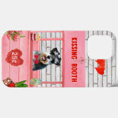 Coques Case-Mate iPhone Stand de baisers de schnauzer pour la Saint-Valent (Verso (horizontal))