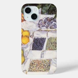Coque Pour iPhone 15 Stand de fruits de Gustave Caillebotte, Art Vintag