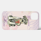 Coques Case-Mate iPhone Standard Schnauzer Heart Mom (Verso (horizontal))