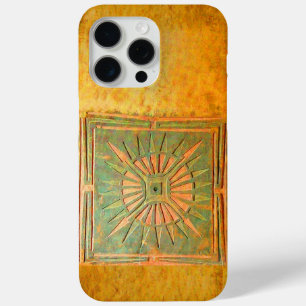 Coque iPhone 15 Pro Max STAR DU MATIN, Jaune, Brown, Blanc