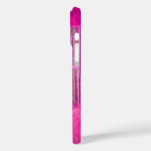 Coques Case-Mate iPhone STAR DU MATIN Rose, Fuchsia Black, Monogramme (Verso / Gauche)