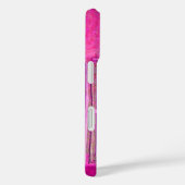Coques Case-Mate iPhone STAR DU MATIN, Rose, Noir, Fuchsia Monogramme (Verso / Droite)