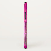 Coques Case-Mate iPhone STAR DU MATIN, Rose, Noir, Fuchsia Monogramme (Dos/Droite)