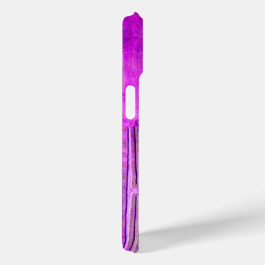 Coques Case-Mate iPhone STAR DU MATIN, Violet, Noir, Monogramme (Verso / Droite)