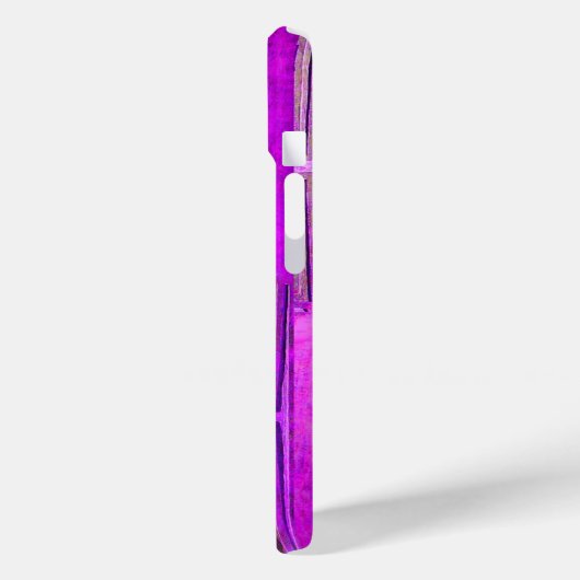 Coques Case-Mate iPhone STAR DU MATIN, Violet, Noir, Monogramme (Verso / Gauche)