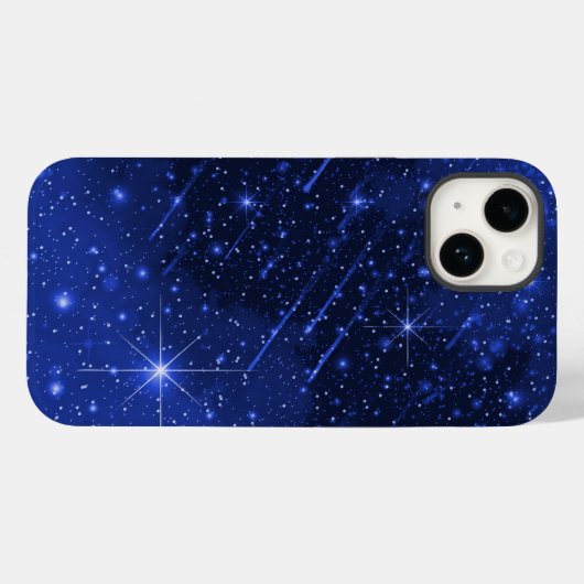 Coques Case-Mate iPhone Star Galaxy On Blue (Verso (horizontal))