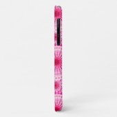 Coques Case-Mate iPhone Starburbs et pinwheel, fuchsia rose & maron (Dos/Gauche)