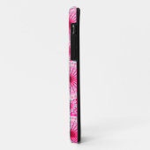 Coques Case-Mate iPhone Starburbs et pinwheel, fuchsia rose & maron (Dos/Gauche)