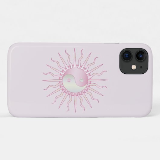 Coques Case-Mate iPhone Starburst rose Yin Yang (Dos (Horizontal))