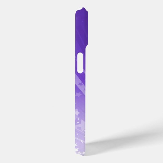 Coques Case-Mate iPhone Starburst violet et blanc (Verso / Droite)