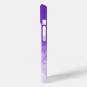Coques Case-Mate iPhone Starburst violet et blanc (Verso / Gauche)