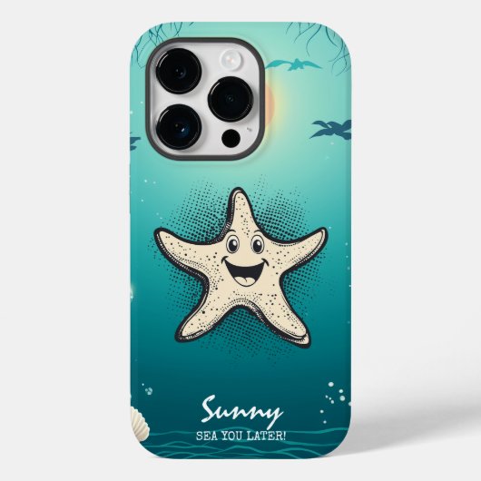 Coques Case-Mate iPhone Starfish Cool - Ocean Vibes & Retro Charme (Verso)