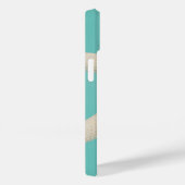 Coques Case-Mate iPhone Starfish élégante plage de l'océan crème turquoise (Verso / Droite)