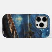 Coques Case-Mate iPhone "Starlit Drift : Pêcher sous le Cosmos (Verso (horizontal))