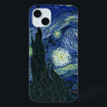 Coque iPhone 15 Mini Starry Night Vincent van Gogh Art Peinture<br><div class="desc">Vincent van Gogh (Néerlandais, 1853 - 1890) Starry Night, 1889, Huile sur toile Non encadré : 73 × 92 cm (28, 7 × 36, 2 po) Ce tableau représente la vue depuis la fenêtre est de la chambre d'asile de Van Gogh à Saint-Rémy-de-Provence, il ajoute un village aménagé. Il est...</div>
